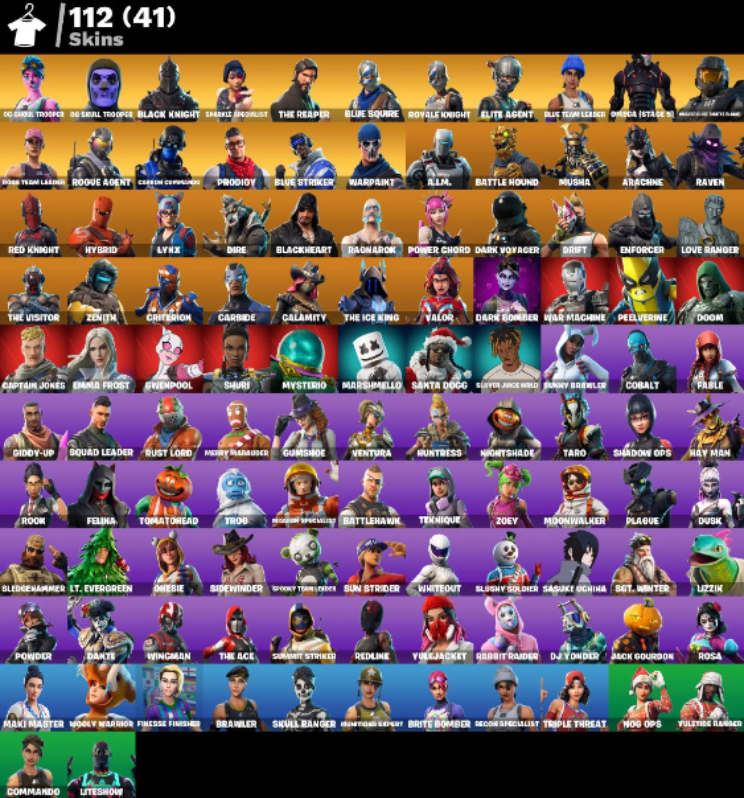 100+ Skins Bundle