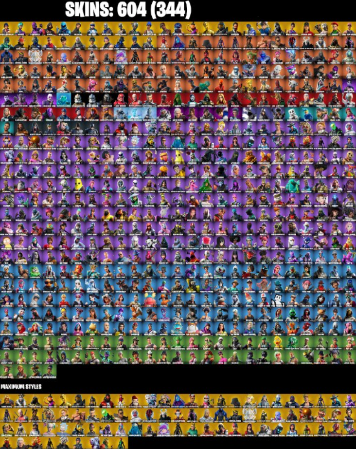 Ikonik Full Access | 604 Skins | The Reaper | Ikonik | Glow | Blue Team Leader | Blue Squire | Royal Knight… | 5834 V-BUCKS