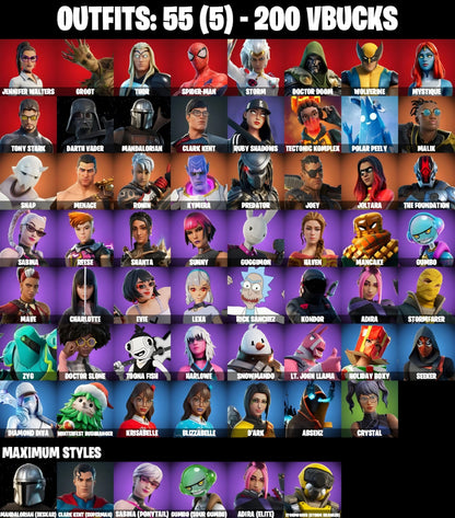 FN Accounts 20-200 Skins FULL ACCESS