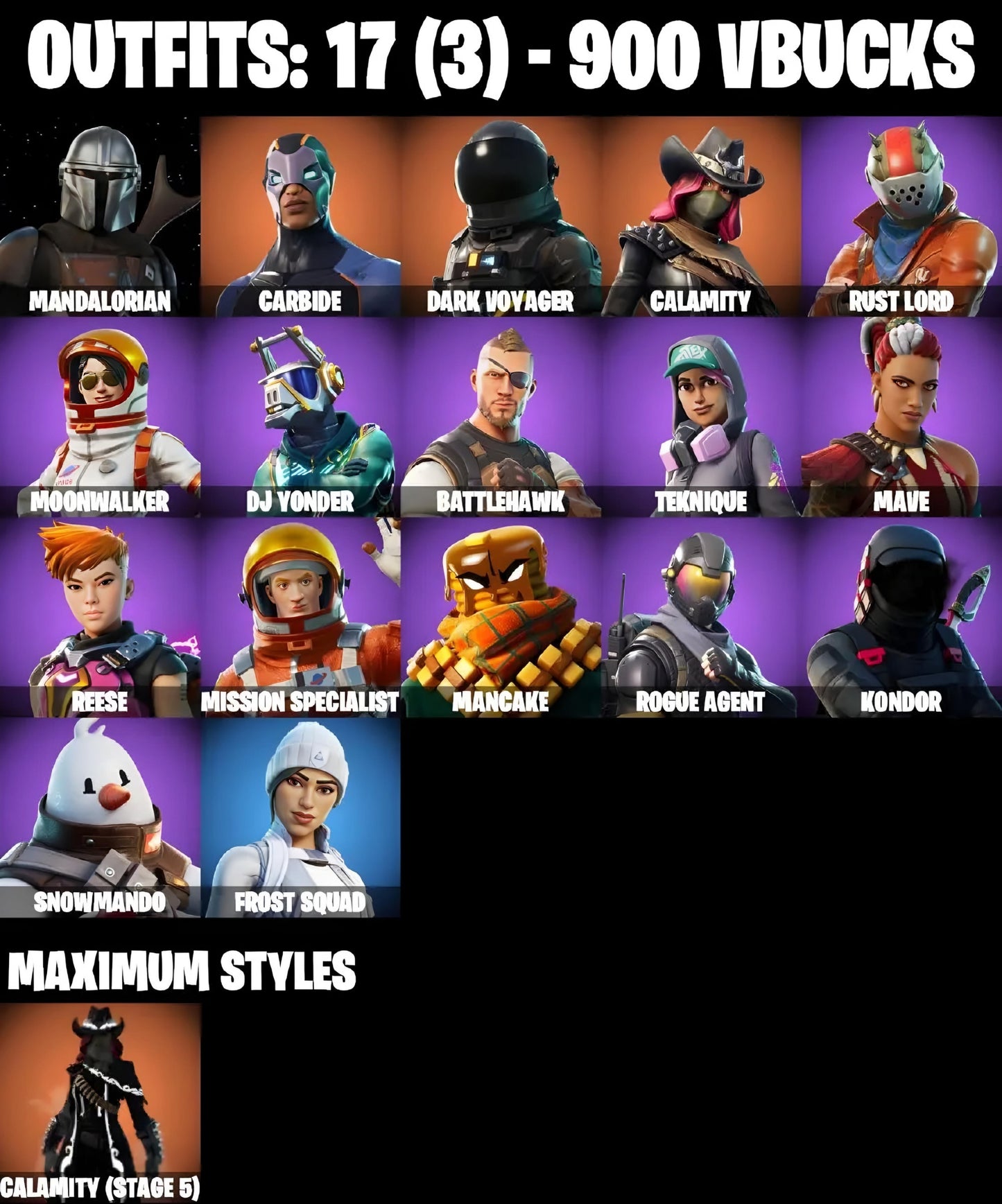 FN Accounts 10-100 Skins FULL ACCESS